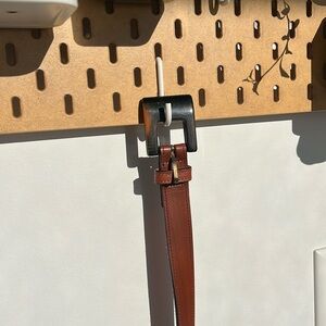 Tortoise Shell Leather Brown Belt W